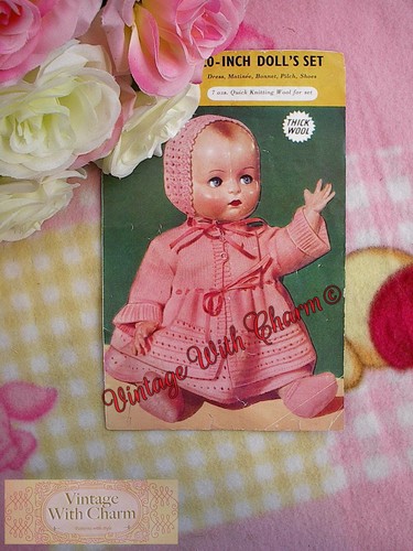 Vintage toy knitting pattern - vintage,