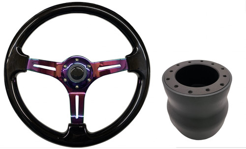 Black neo chrome - black, steering