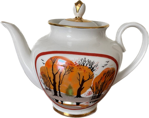 Lomonosov teapot autumn park - lomonosov,