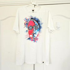 Pretty Green Dezo Hoffmann John Lennon Image T-Shirt Size XL White Print
