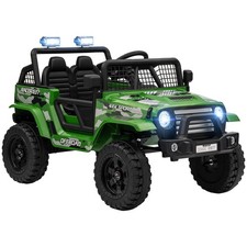 AIYAPLAY Kids Ride On Car, 12V Electric Truck w/ Suspension, Green