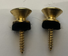 Gold fender custom shop vintage strap buttons used cond.