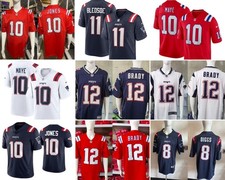 Men's NFL Brady #12#10#11#8 New England Patriots American Football Jerseys