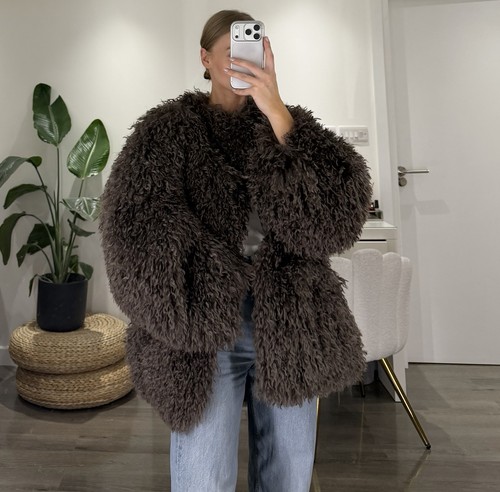 Zara viral oversized faux fur - viral,