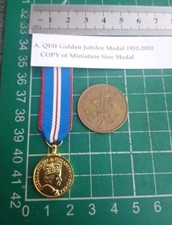 Copy of QEII Golden Jubilee Minature Military Medal (A).
