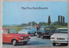Ford Escort MK 1 Range Brochure 1968 - De Luxe  Super  GT  Saloon  Estate