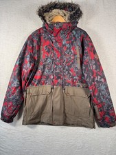 Protest Geotech 5K Series Mens Waterproof Snowboard Ski Jacket M Camo Red Khaki