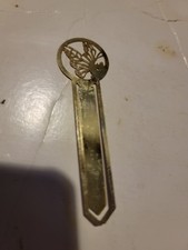 Vintage Golden  Butterfly Bookmark Page Marker Monarch