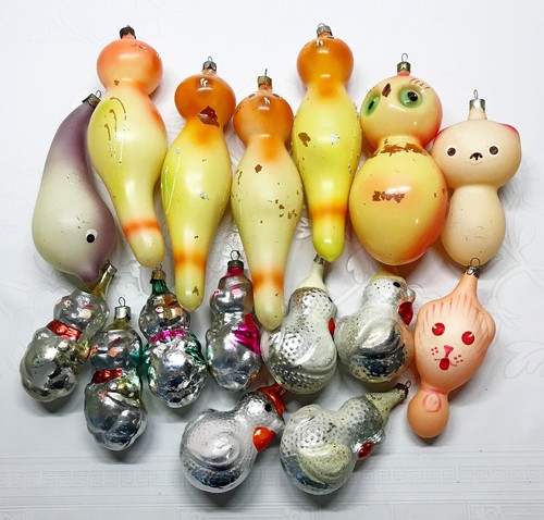 Soviet vintage glass christmas - vintage,