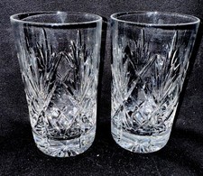 Vintage Set of 2 Royal Brierley  ‘Berkeley’ 4 5/8” Flat Tumblers 2nds.