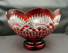 Vintage Ruby Red Crystal Cut