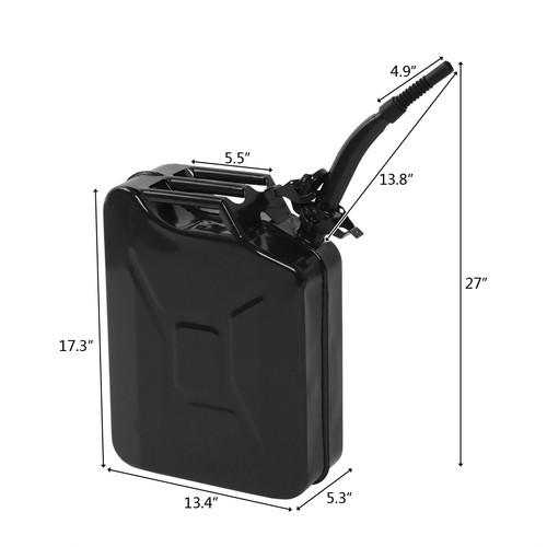 Black piece 20l steel - black,