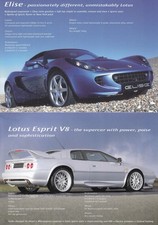Lotus Elise Type 72 Esprit V8 Brochure Brochure B3