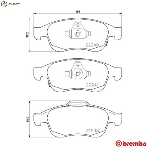 Brake pad set - brake,