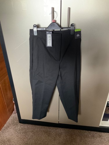Ladies black elasticated - m, &s