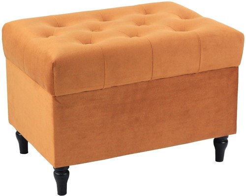 Velvet ottoman chair - ottoman,