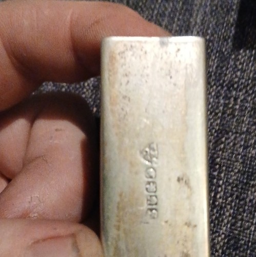 Antique silver plated match