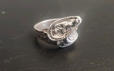 Vintage white metal saddle