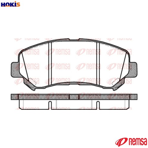 Brake pad set - set,
