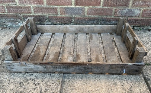 Vintage rustic bushel - vintage, tray