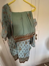 Sage green Punjabi suit 