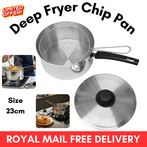 23cm chip pan with - chip,