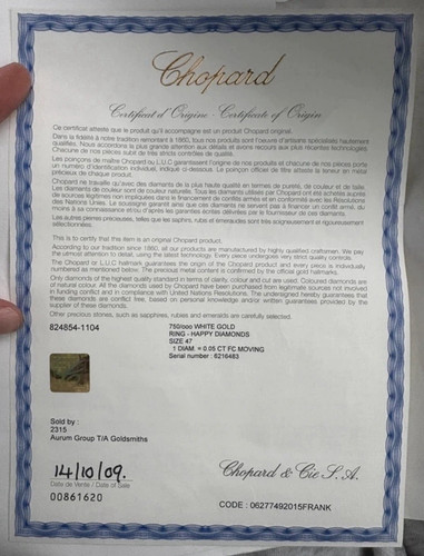 Chopard happy diamonds 18ct - happy,