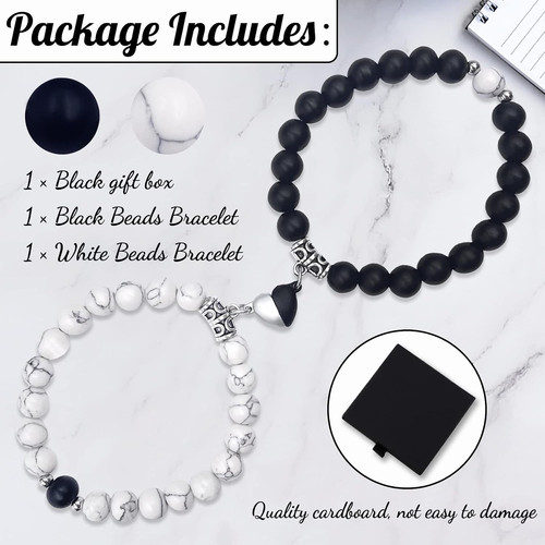 Magnetic couple bracelets - magnetic,