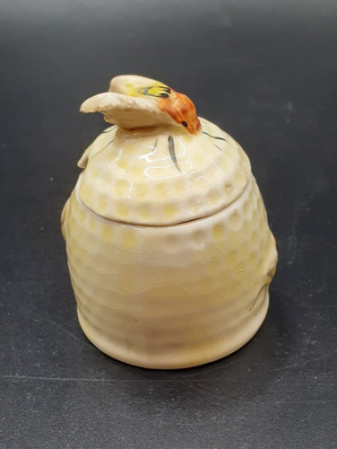 Vintage honey preserve pot - vintage,