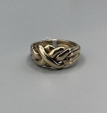 9ct Gold Puzzle Ring Size J