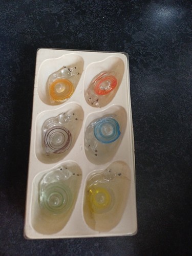 Set six handmade miniature - of,