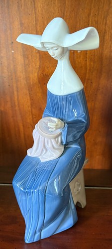 Retired lladro time sew - retired, sew"