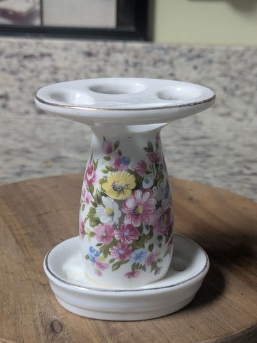 Vintage floral toothbrush - vintage,