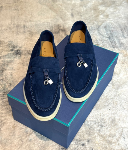 Classic italian suede loafers - suede,