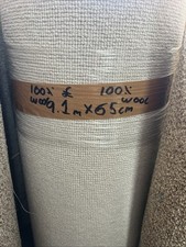 Carpet offcut wool cream loop