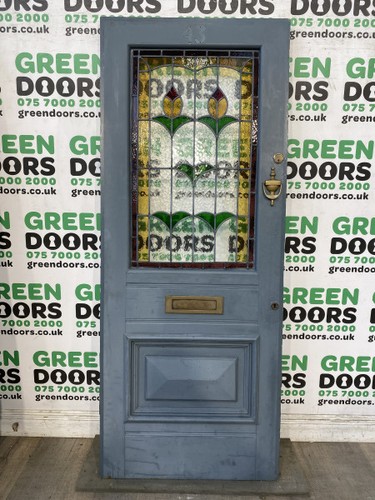 Stained glass front - stained, door