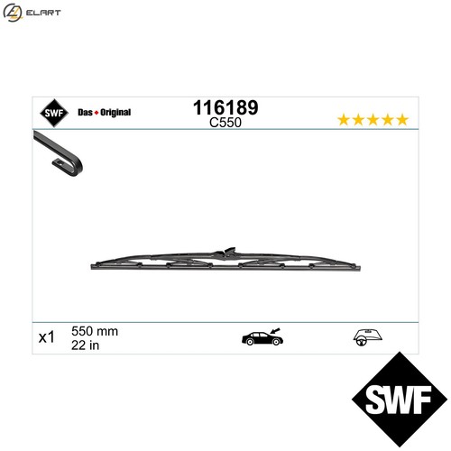 Wiper blade 116189 - wiper,