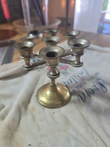 Brass candlestick holder - brass,