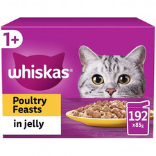 192 x 85g Whiskas 1+ Poultry