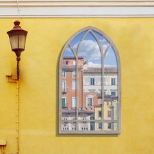 Gothic Arched Window Mirror