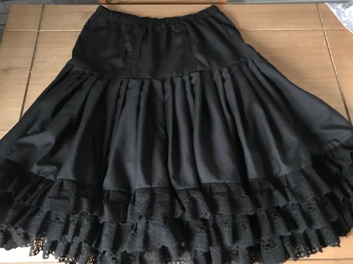 Black coloured petticoat - , with