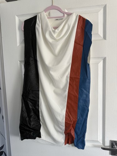 Zara leather dress bnwt size - zara,
