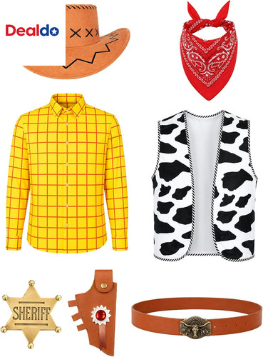 Western cowboy costume 7pcs - costume,