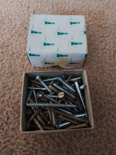 100 mixed slotted screws a - mixed,
