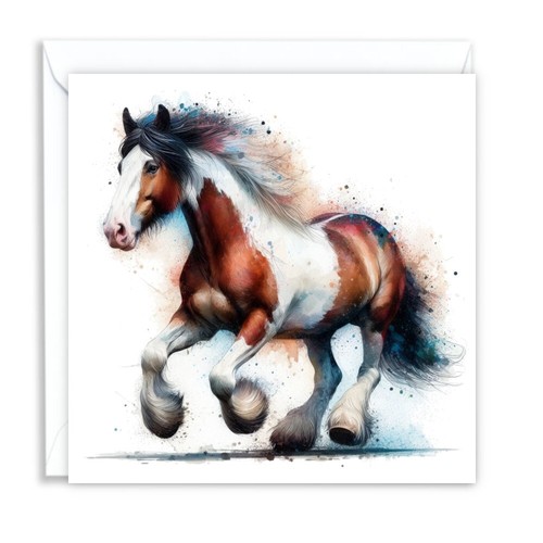 Heavy horse watercolour - heavy,