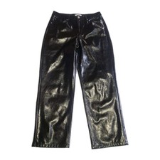 *M & S* black Sexy Shiny Textured Pvc Jeans Trousers Marks And Spencer