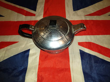 King Edward Vlll Swan Chromium Plated Vintage Coronation 1937 Royal Tea Pot