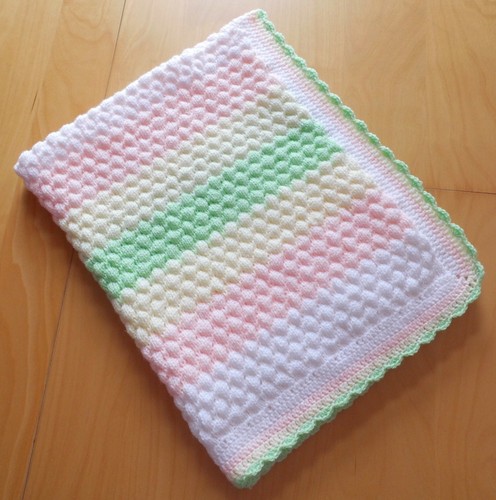Hand knit crochet bubble - &,