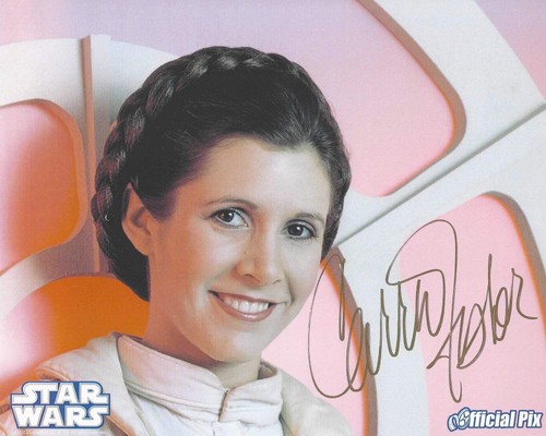 Carrie fisher 10x8 signed - carrie,