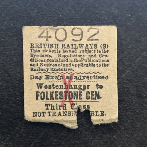 Half railway ticket - railway,